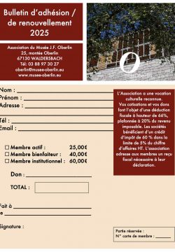 bulletin adhésion 2025